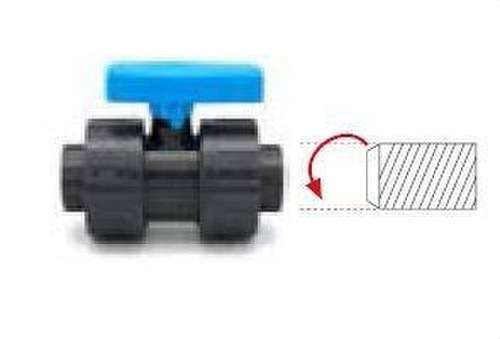 Female Threaded Ball Valve (Bidirectional) PVC Pressure VALV-05 1 1/4'' with reference 700503 from the brand CREARPLAST