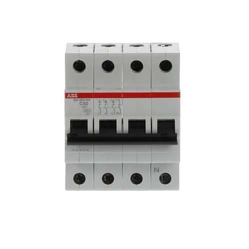 Magnetotérmico SH203-C50NA 3P+N 50A Curva C Curva C 6kA com referência 2CDS213103R0504 à marca ABB