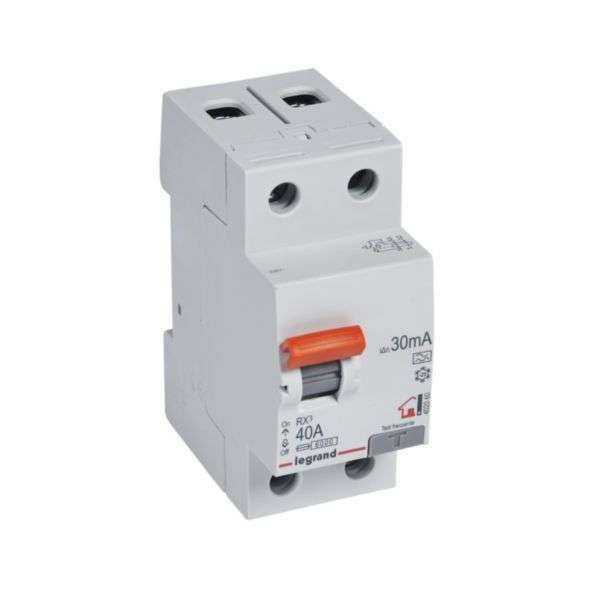 RX³ Differential - 2P - 230V~ - 30mA - 40A - Type A with reference 402060 from the brand LEGRAND