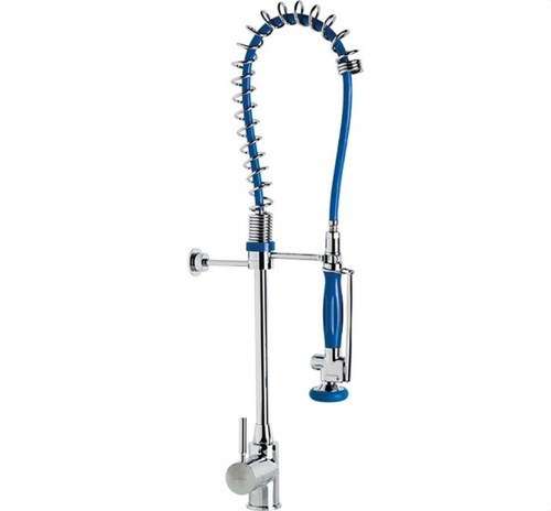 Torneira de cozinha profissional coluna pré-lavagem cromada com referência 1802 04 à marca GENEBRE