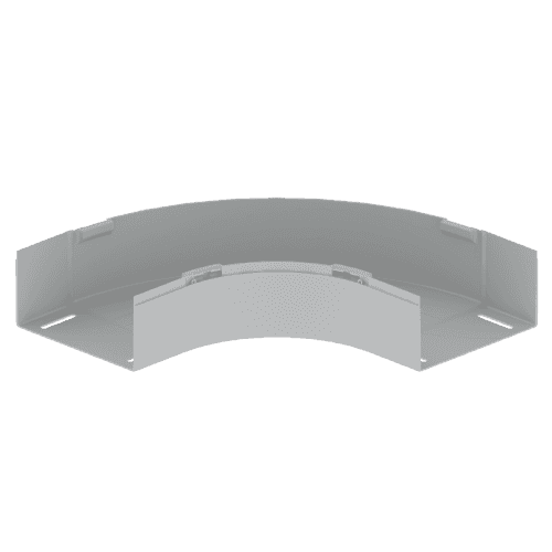 Curva plana de 90º cinza RAL7035 100x200 mm U23X com referência 66230 à marca UNEX