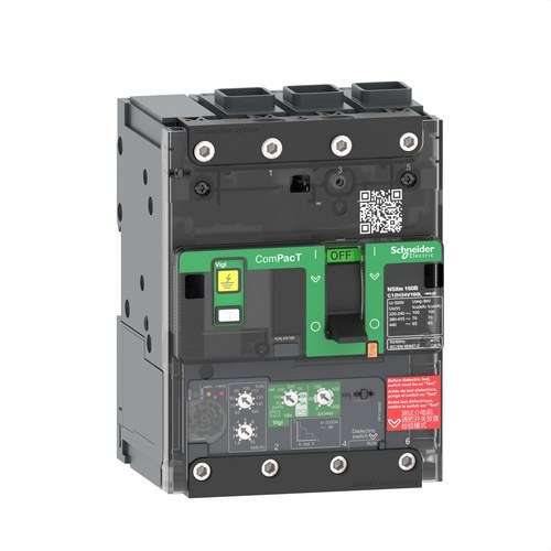 Interruptor automático ComPacT NSXm160N 50KA AC 3P 160A 4.1 ELink com referência C12N34V160L à marca SCHNEIDER ELECTRIC