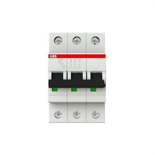 Interruptor magnetotérmico S203-C6 3P 6A Curva C 10kA com referência 2CDS253001R0064 à marca ABB