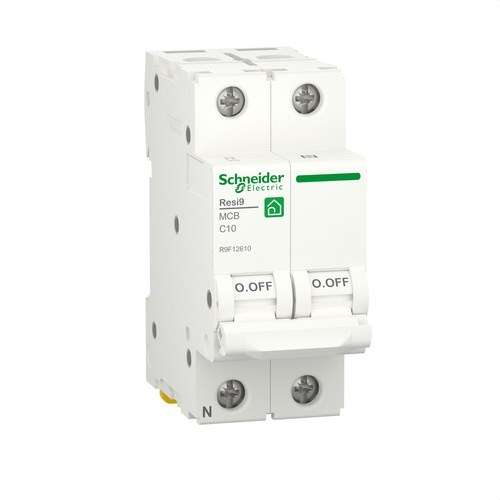 Disjuntor RESI9 1P+N 10A Curva C 230V Curva C 6kA com referência R9F12610 à marca SCHNEIDER ELECTRIC