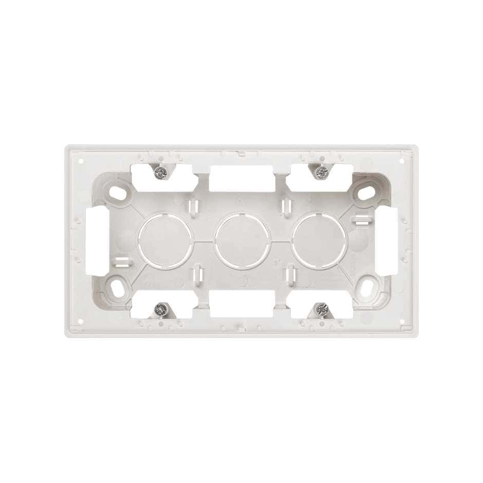 Surface box for 2 elements matte white Simon 270 with reference 20000752-190 from the brand SIMON