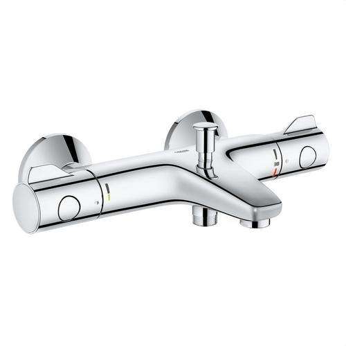 Misturadora termostática para banheira e chuveiro Grohtherm 800 cromado com referência 34567000 da marca GROHE