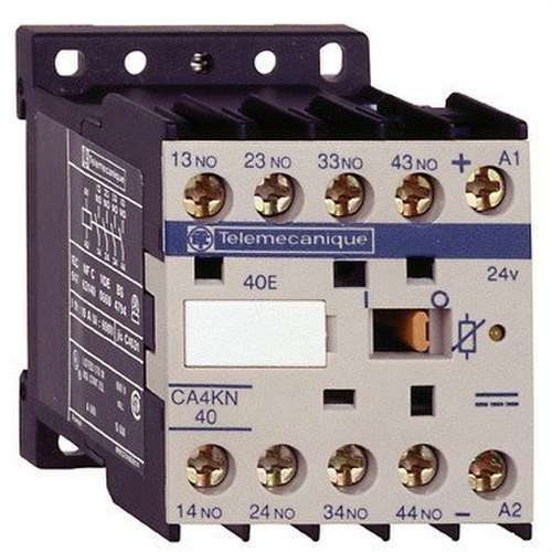 Minicontator auxiliar 3 NA+1 NC 24V CC B/-C com referência CA4KN31BW3 à marca SCHNEIDER ELECTRIC