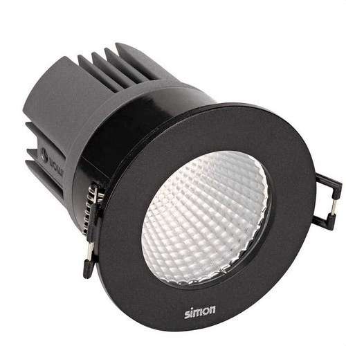 Downlight LED 703.25 3000K WIDE FLOOD IP65 DALI preto com referência 70325338-483 da marca SIMON