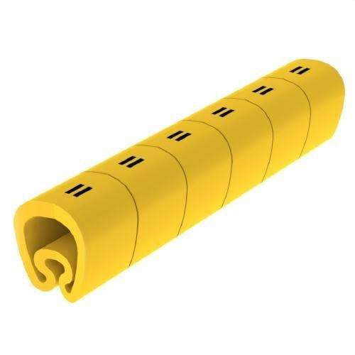 Marcadores pré-cortados amarelos Ø18 em PVC plastificado com referência 1813-+ da marca UNEX