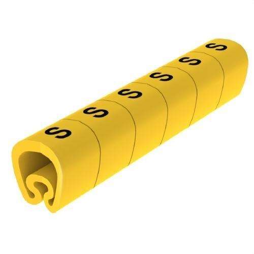 Marcadores pré-cortados amarelos Ø18 em PVC plastificado com referência 1813-S da marca UNEX