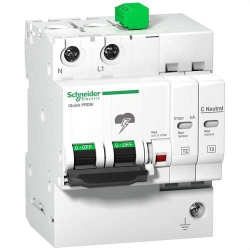 Limitador de sobretensões transitórias iQuick PRD40R 1P+N com cartucho substituível com referência A9L16295 à marca SCHNEIDER ELECTRIC