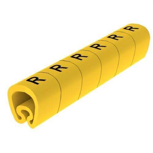 Pre-cut Yellow Ø8 PVC Laminated Markers with reference 1812-R from the brand UNEX