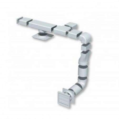 Cotovelo retangular horizontal de 90º TUBREC CRH90 diâmetro 150mm com referência 5416840400 da marca SOLER & PALAU