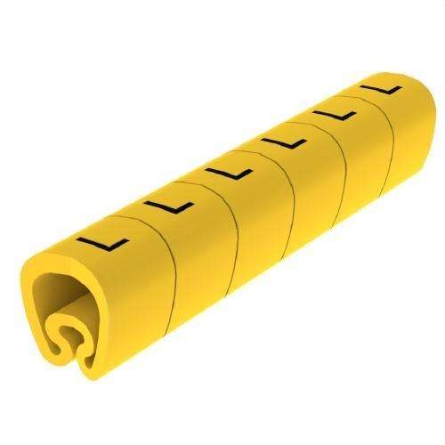 Marcadores pré-cortados amarelos Ø18 em PVC plastificado com referência 1813-L da marca UNEX