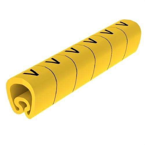 Marcadores pré-cortados amarelos Ø18 em PVC plastificado com referência 1813-V da marca UNEX