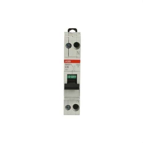 Interruptor diferencial SN201L-C6 1P+N 6A Curva C 4,5kA com referência 2CSS245101R0064 à marca ABB