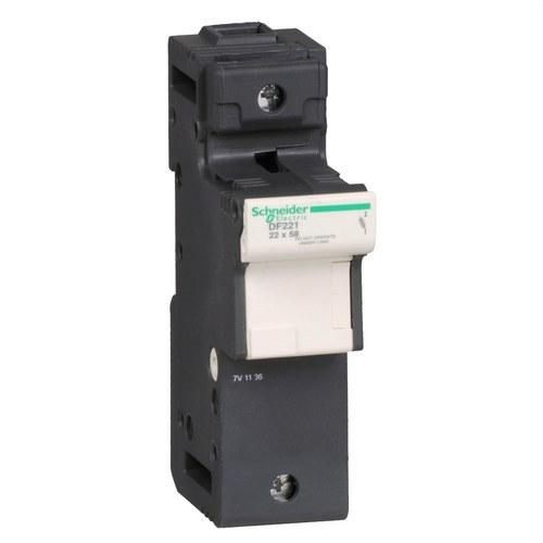 Suporte de fusível sem indicador 1P 125A fusível 22X58 com referência DF221 à marca SCHNEIDER ELECTRIC