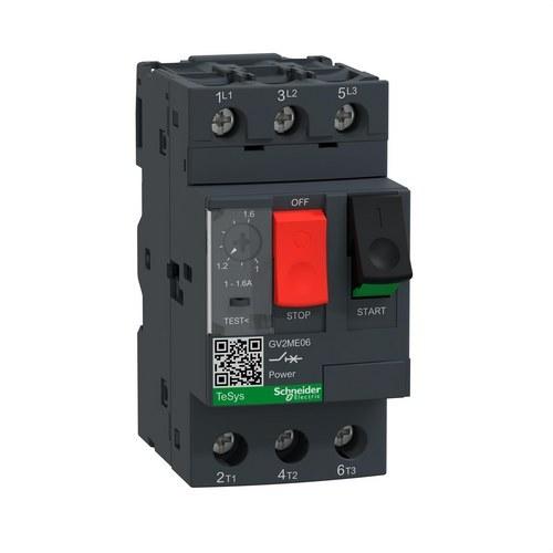 Interruptor diferencial magnetotérmico 1-1,6A com referência GV2ME06 à marca SCHNEIDER ELECTRIC