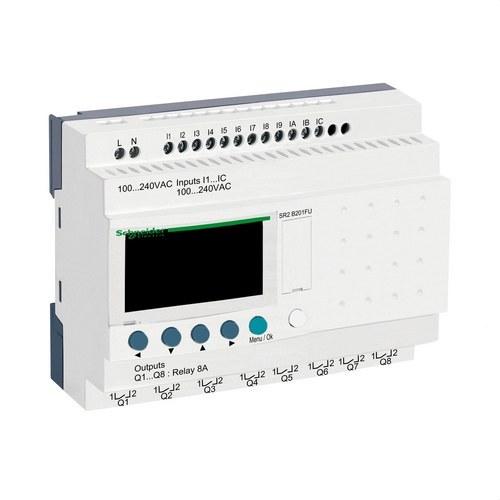 Relé programável ZELIO 100-240V E/S 20 COM VISOR com referência SR2B201FU à marca SCHNEIDER ELECTRIC