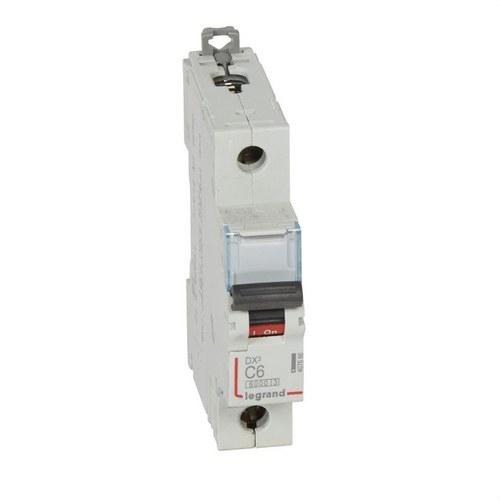 Interruptor diferencial DX3 1P 6A Curva C 6/10kA com referência 407666 à marca LEGRAND