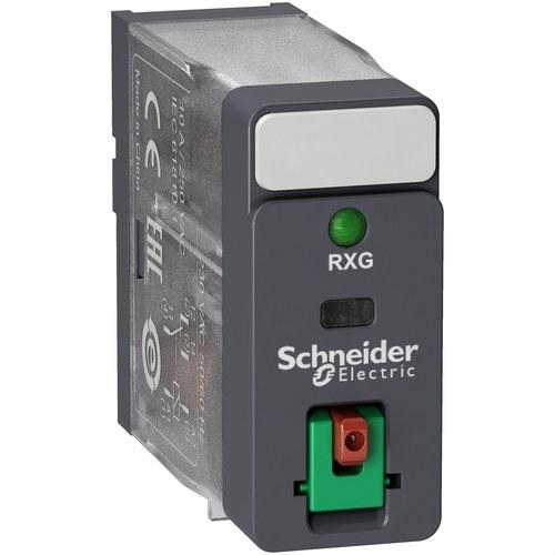 Relé 1 C/O 10A + Botão de teste + LED 48V AC com referência RXG12E7 à marca SCHNEIDER ELECTRIC