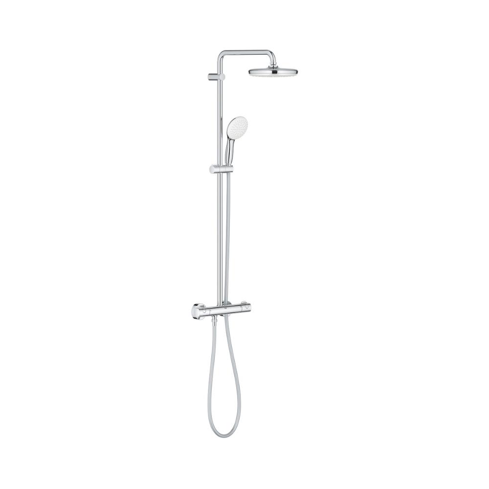 Conjunto de duche termostático Tempesta System 210 cromo com referência 26811001 à marca GROHE