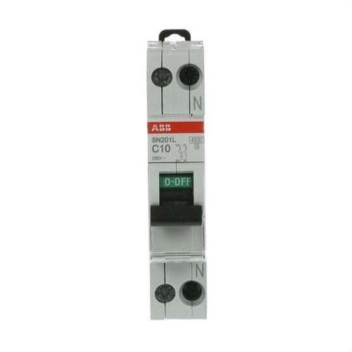 Interruptor diferencial SN201L-C10 1P+N 10A Curva C 4,5kA com referência 2CSS245101R0104 à marca ABB