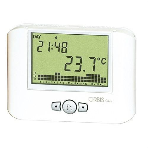 Cronotermostato digital Orbis ORUS RF com referência OB324900 à marca ORBIS