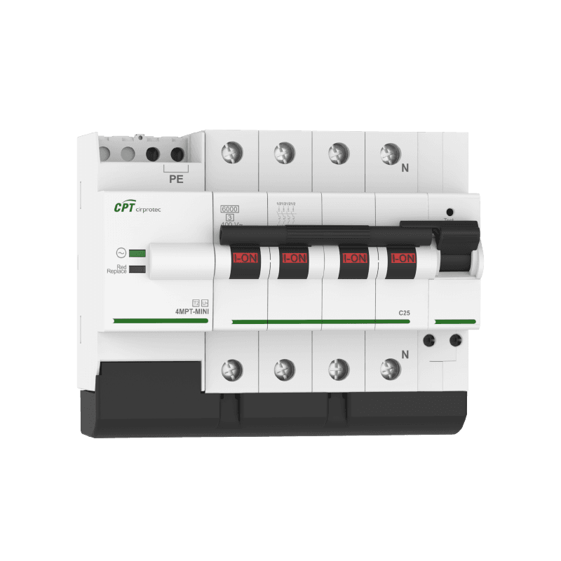 Proteção contra sobretensões permanentes V-CHECK MPT MINI 4MPT 10A com referência 77706522 à marca CIRPROTEC