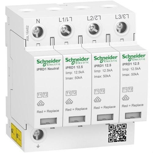 Limitador de sobretensões transitórias tipo 1+2 Acti9 iPRD1 3P+N 350V com referência A9L16482 à marca SCHNEIDER ELECTRIC