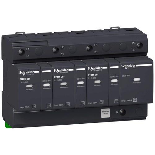 Dispositivo de proteção contra sobretensões PRD1-25r ·p+N 23/400-350V com cartucho conectável com referência 16332 à marca SCHNEIDER ELECTRIC