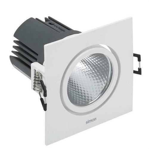 Downlight LED 703.24 ORIENTÁVEL QUADRADO 3000K WIDE FLOOD branco com referência 70324030-483 à marca SIMON