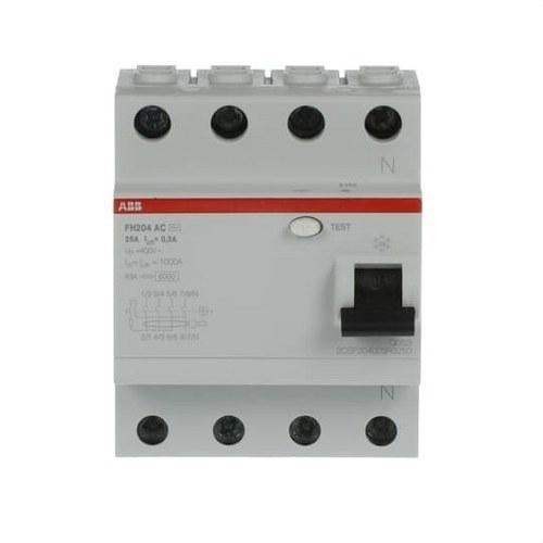 Diferencial 4P 25A Classe AC 300mA com referência 2CSF204003R3250 à marca ABB