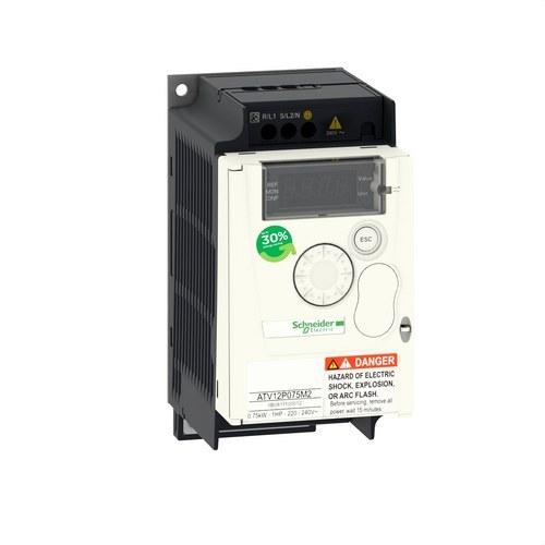 Variador de velocidade ALTIVAR-12 0,75KW 240V 1PH com referência ATV12P075M2 à marca SCHNEIDER ELECTRIC