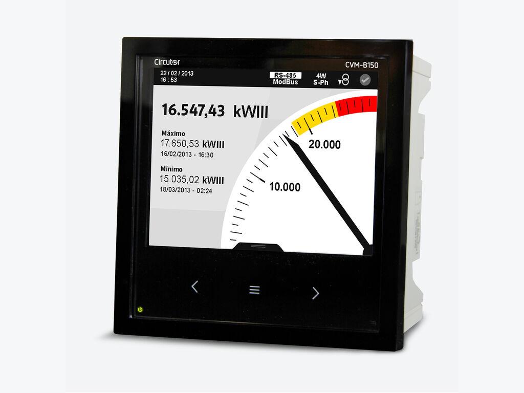 Analisador de rede trifásico com display a cores CVM-B150-ITF-485-ICT2 com referência M56111. à marca CIRCUTOR