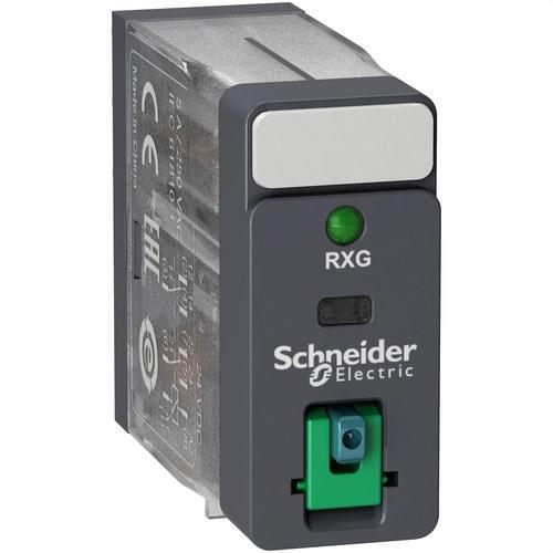 Relé 2 C/O 5A + Botão de teste + LED 12V DC com referência RXG22JD à marca SCHNEIDER ELECTRIC