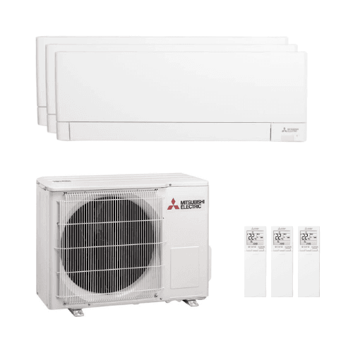 Ar-condicionado 3x1 com Wi-Fi e filtro PlasmaQuad+ Mitsubishi 3,5 kW 12000 BTU