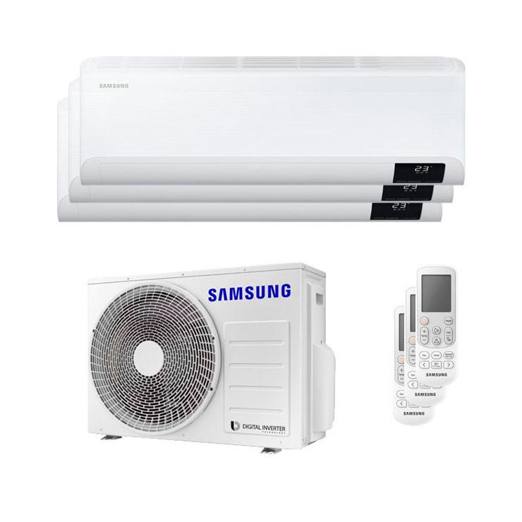 Ar condicionado fixo 3x1 Samsung Wind Free Comfort 2,5 kW 9000 BTU + 2,5 kW 9000 BTU  + 2,5 kW 9000 BTU com referência KITSAMWINDFREE09+09+09 à marca SAMSUNG