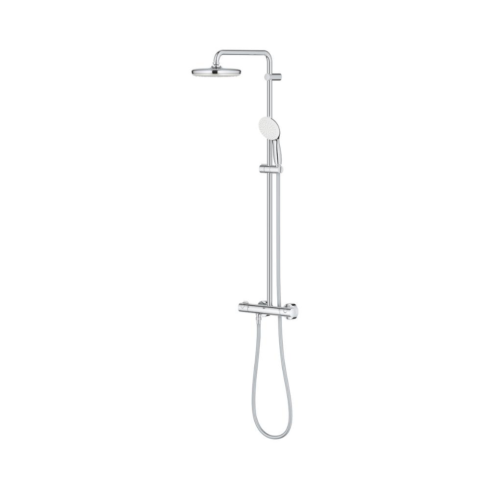 Conjunto de duche termostático Tempesta System 210 cromo com referência 26811001 à marca GROHE