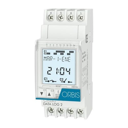 Interruptor horário digital DATA LOG 2 230V com referência OB175012 à marca ORBIS