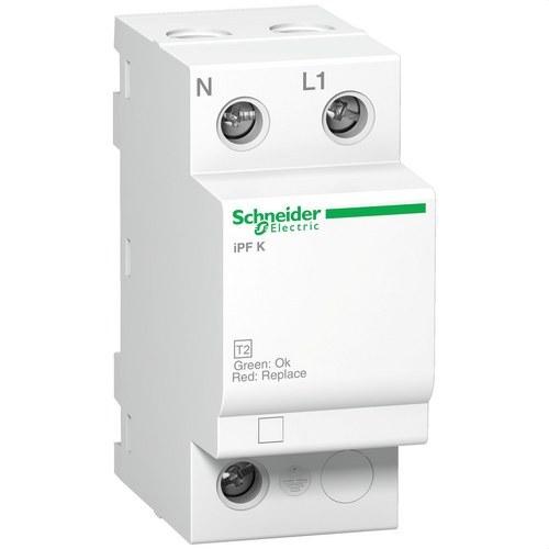 Dispositivo de proteção contra sobretensões transitórias Acti9 IPF20 20KA 340V 1P+N com referência A9L15692 à marca SCHNEIDER ELECTRIC