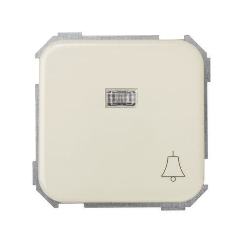 Illuminated Bell Engraved Push Button with Quick Terminal System Ivory Simon 31 with reference 31660-31 from the brand SIMON