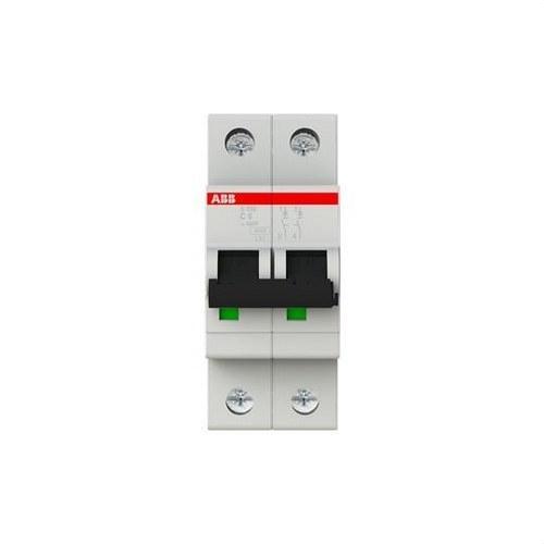 Disjuntor Magnetotérmico S202-C6 2P 6A C 10kA com referência 2CDS252001R0064 à marca ABB