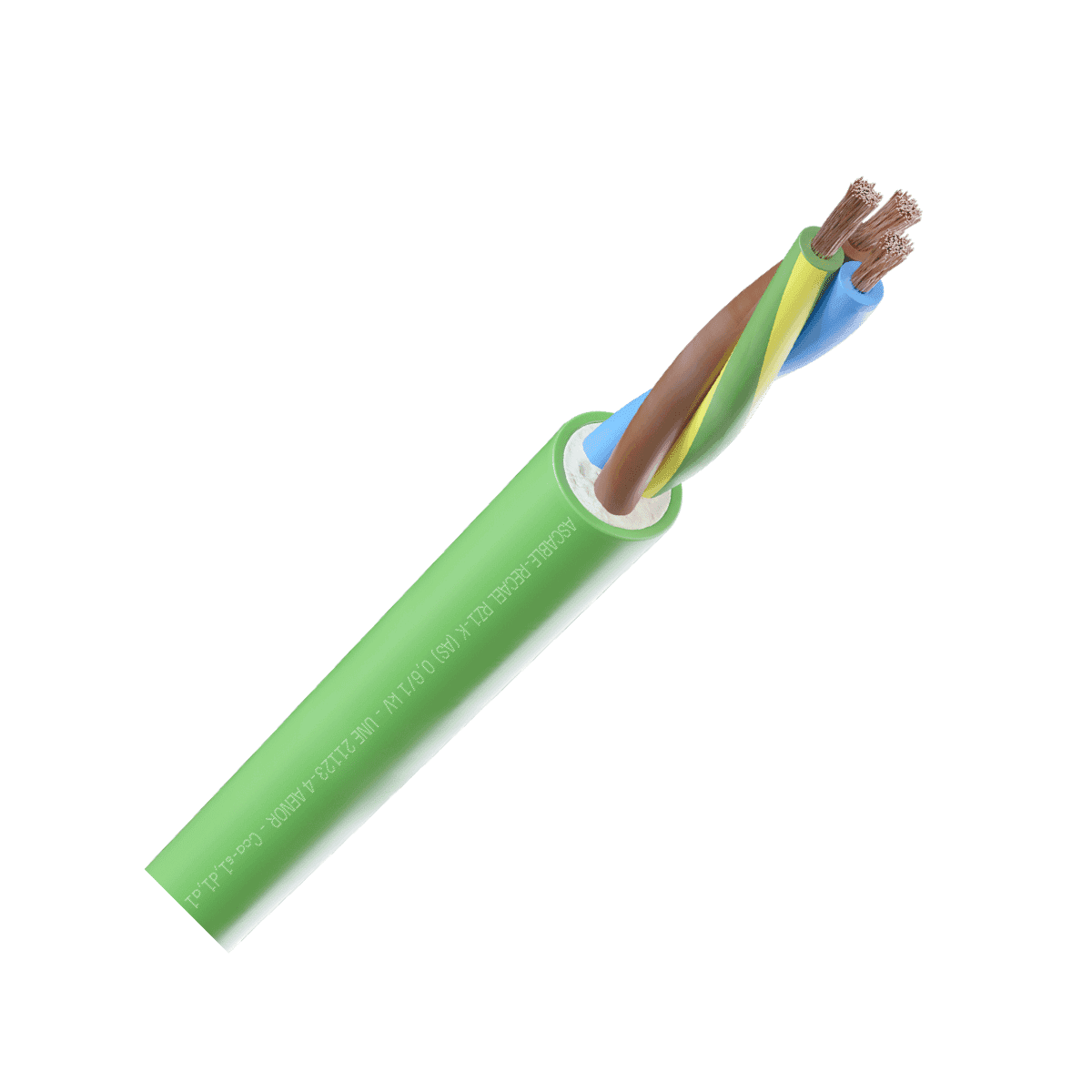Cabo manga RZ1-K 1KV CPR 3G2,5mm2 verde - Rolo de 100 metros com referência 530338217163 à marca RECAEL