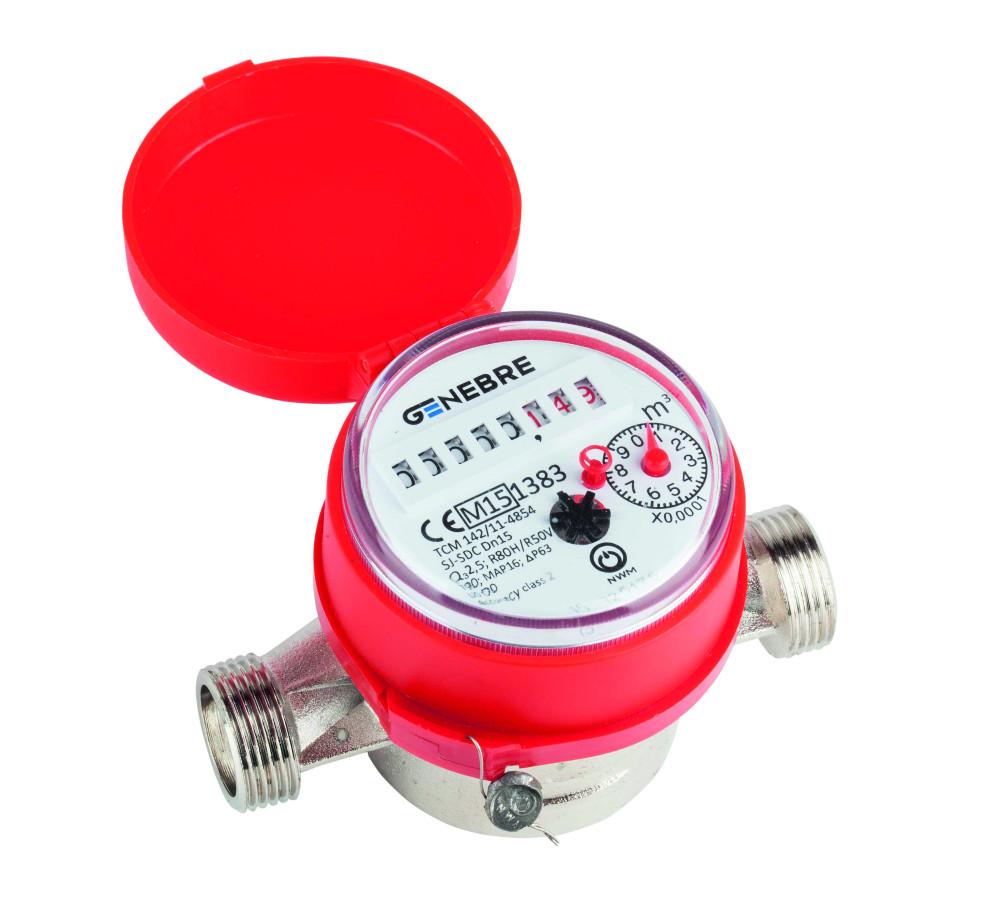 Medidor de água quente 3/4 x 3/4" DN15 com referência 6111C 05 à marca GENEBRE