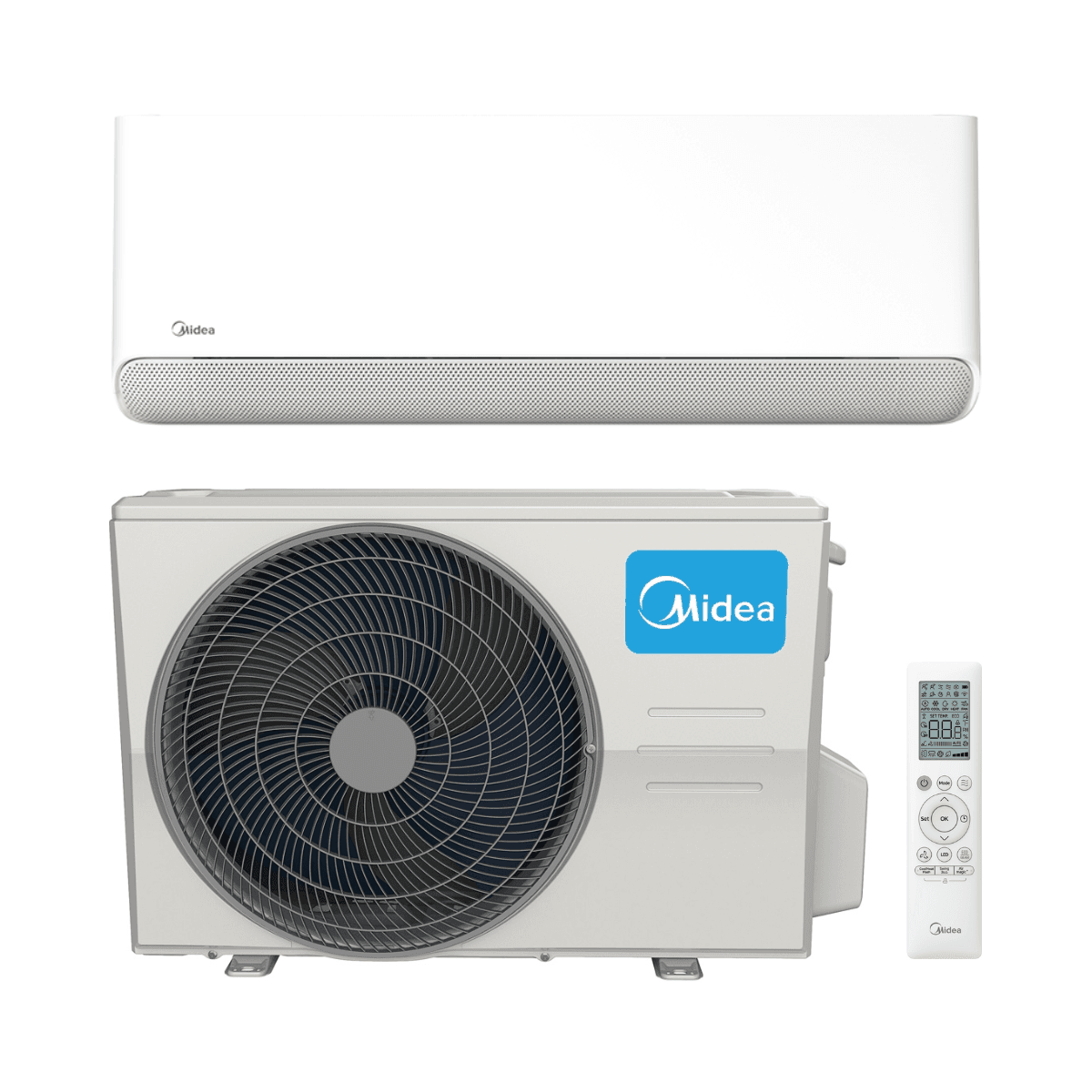 Ar-condicionado com Wi-Fi Midea i-Cube Breezeless E 3,5 kW 12000 BTU com referência E 35(12)N8 à marca MIDEA