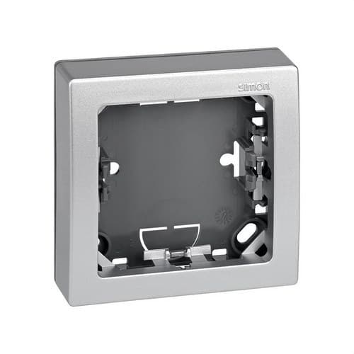 Frame with base for 1 aluminium element Simon 73 Loft with reference 73610-63 from the brand SIMON