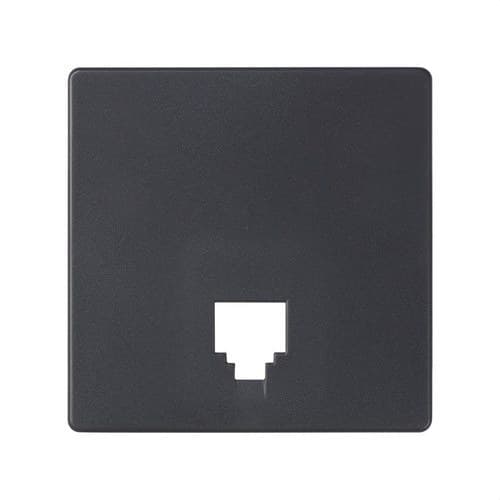 Graphite Telephone Socket Plate with RJ11 and RJ12 Connectors Simon 82 with reference 82062-68 from the brand SIMON