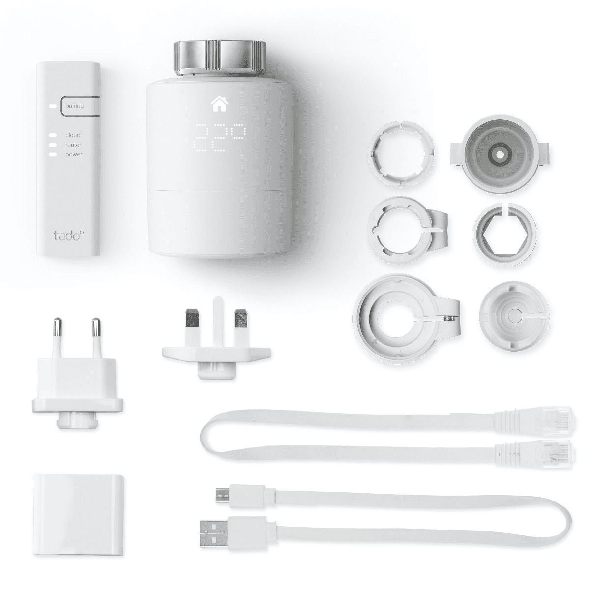Cabeça termostática inteligente Tado V3+ - Kit inicial com referência SRT KIT V3+ à marca TADO