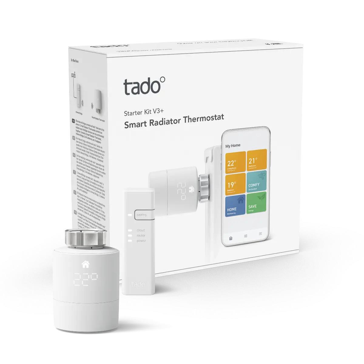 Cabeça termostática inteligente Tado V3+ - Kit inicial com referência SRT KIT V3+ à marca TADO